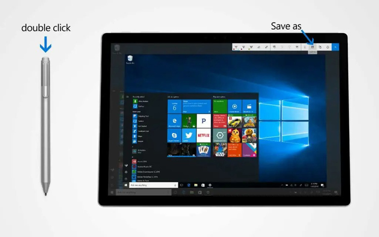 chụp ảnh màn hình Surface Pro